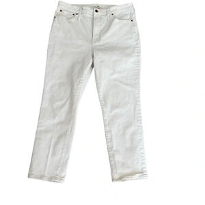 Madewell The Perfect Vintage Jean White Straight Leg Women's Size 33 GUC